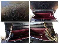 Chanel Vintage Clutch with Chain CWC in Black Lambskin with 24K Gold Hardwa
