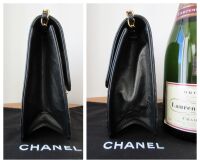 Chanel Vintage Clutch with Chain CWC in Black Lambskin with 24K Gold Hardwa