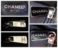 Chanel Vintage Small Tote in Black Quilted Calfskin with Shiny Silver Hardw