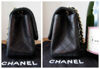 Chanel Classic Mini Square Flap in Black Lambskin with Gold Hardware