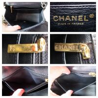 Chanel Classic Mini Square Flap in Black Lambskin with Gold Hardware