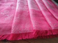 Mulberry Tamara Large Square Scarf in Mulberry Pink Superfine Cotton