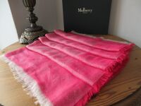 Mulberry Tamara Large Square Scarf in Mulberry Pink Superfine Cotton