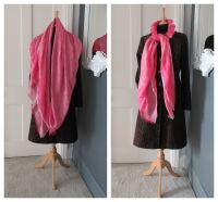 Mulberry Tamara Large Square Scarf in Mulberry Pink Superfine Cotton