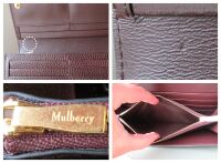 Mulberry Long Continental Purse Wallet in Oxblood Grain Vegetable Tanned - 