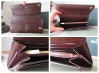 Mulberry Long Continental Purse Wallet in Oxblood Grain Vegetable Tanned - 