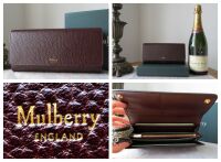 Mulberry Long Continental Purse Wallet in Oxblood Grain Vegetable Tanned - 