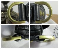 Mulberry Small Effie Satchel in Black Spongy Pebbled Leather