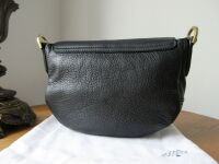 Mulberry Small Effie Satchel in Black Spongy Pebbled Leather