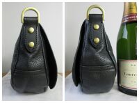 Mulberry Small Effie Satchel in Black Spongy Pebbled Leather