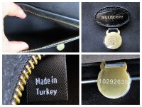 Mulberry Classic Bayswater in Black Croc Printed Vegetable Tanned Leather