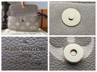 Louis Vuitton Ivy Wallet on Chain in Bicolor Tourterelle Grey & Crème Empre
