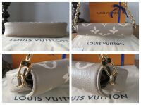 Louis Vuitton Ivy Wallet on Chain in Bicolor Tourterelle Grey & Crème Empre