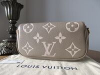 Louis Vuitton Ivy Wallet on Chain in Bicolor Tourterelle Grey & Cr&Atilde;&uml;me Empre