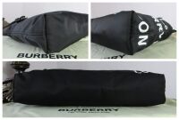 Burberry Horseferry Print Large Zipped Pouch Clutch Bag in Black Nylon and 