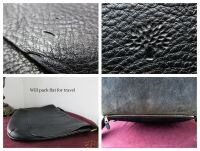 Mulberry Large Dan Messenger in Black Natural Vegetable Tanned Leather