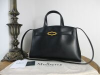 Mulberry Pimlico Small Tote in Black High Gloss Leather - New*