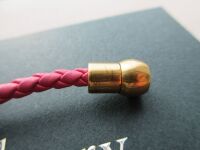 Mulberry Iris Plait Bracelet in Geranium Silky Calf  - As New*