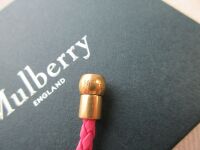 Mulberry Iris Plait Bracelet in Geranium Silky Calf  - As New*