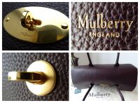 Mulberry Coca Bayswater in Oxblood Grain Veg Tanned Leather