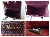 Mulberry Coca Bayswater in Oxblood Grain Veg Tanned Leather