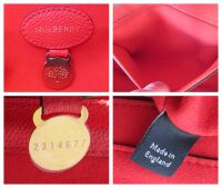 Mulberry Medium Lily in Fiery Red Small Classic Grain Leather