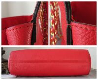 Mulberry Medium Lily in Fiery Red Small Classic Grain Leather