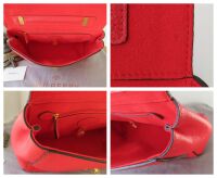 Mulberry Medium Lily in Fiery Red Small Classic Grain Leather