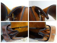 Mulberry Large Amberley Satchel in Oak Natural Grain