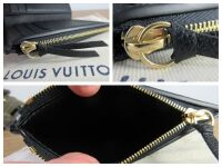 Louis Vuitton Victorine Wallet in Black Beige Bicolour Monogram Empreinte