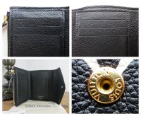 Louis Vuitton Victorine Wallet in Black Beige Bicolour Monogram Empreinte