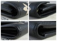 Louis Vuitton Victorine Wallet in Black Beige Bicolour Monogram Empreinte