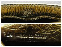 Mulberry Zipped Card Slip Holder in Crinkled Somerset Gold Grainy Metallic 