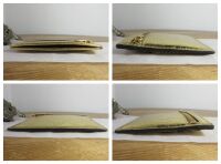 Mulberry Zipped Card Slip Holder in Crinkled Somerset Gold Grainy Metallic 