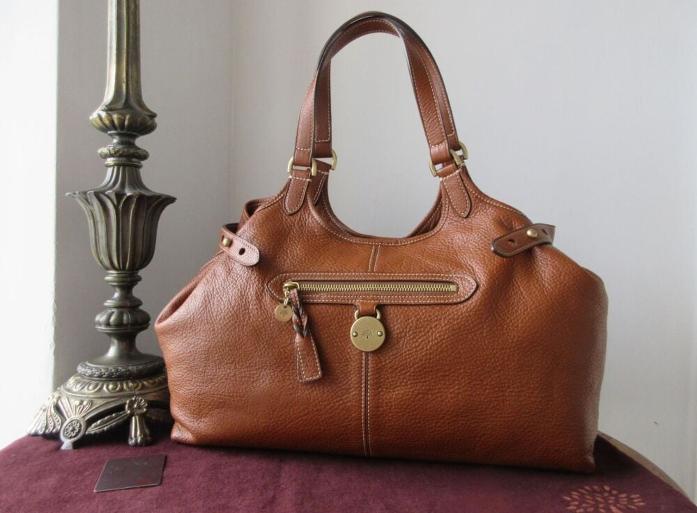 Mulberry Somerset Shoulder Tote in Oak Pebbled Leather