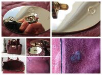 Mulberry Small Bayswater Buckle Bag in Oxblood Shrunken Calf Leather