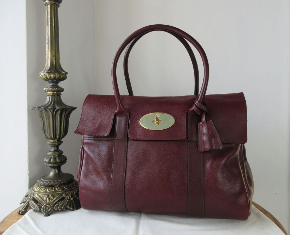 Mulberry Classic Heritage Bayswater in Oxblood Coloured Natural Vegetable Tanned Leather