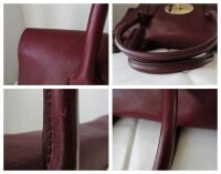 Mulberry Classic Heritage Bayswater in Oxblood Natural Coloured Vegetable T