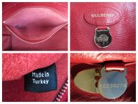 Mulberry Classic Bayswater Tote in Poppy Red Coloured Natural Vegetable Tan