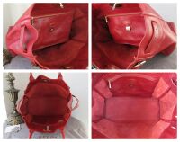 Mulberry Classic Bayswater Tote in Poppy Red Coloured Natural Vegetable Tan