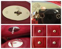 Mulberry Classic Bayswater Tote in Poppy Red Coloured Natural Vegetable Tan