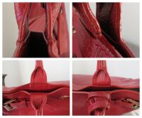 Mulberry Classic Bayswater Tote in Poppy Red Coloured Natural Vegetable Tan