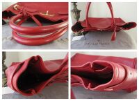 Mulberry Classic Bayswater Tote in Poppy Red Coloured Natural Vegetable Tan