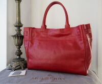 Mulberry Classic Bayswater Tote in Poppy Red Coloured Natural Vegetable Tan