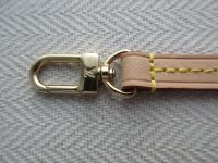 Louis Vuitton Pochette Wristlet Strap in Vachette Natural Calfskin Leather