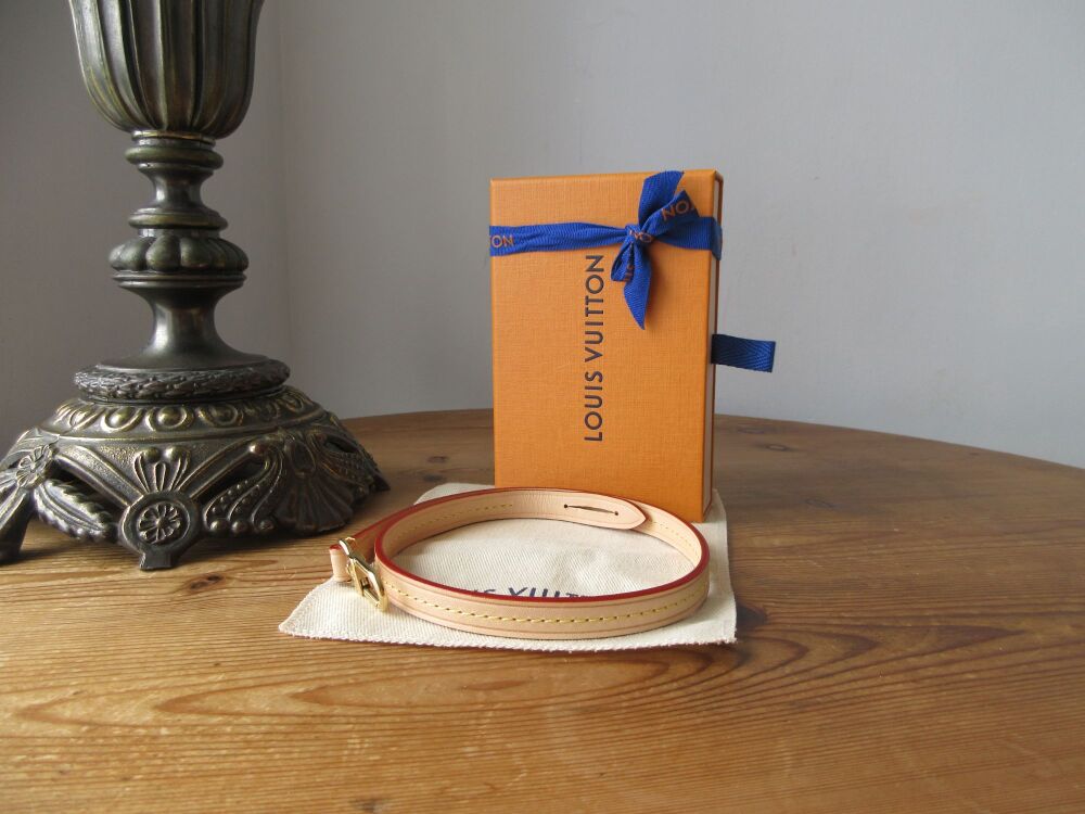 Louis Vuitton Pochette Wristlet Strap in Vachette Natural Calfskin Leather - As New*