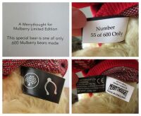 Mulberry Limited Edition "Season of Light" Teddy Bear Mr. Jack Mulberry-Mer