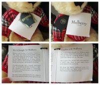 Mulberry Limited Edition "Season of Light" Teddy Bear Mr. Jack Mulberry-Mer