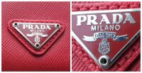 Prada Medium Tech Sleeve in Red Soft Saffiano Leather