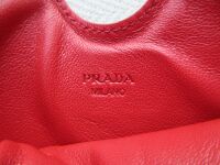 Prada Medium Tech Sleeve in Red Soft Saffiano Leather